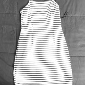 Stripped mini summer dress